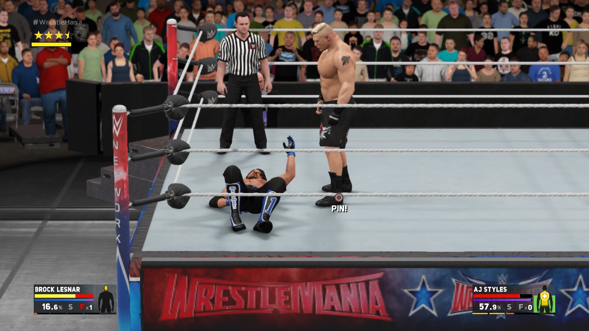 Brock Lesnar gegen AJ Styles hat man bislang in der WWE noch nicht gesehen. 