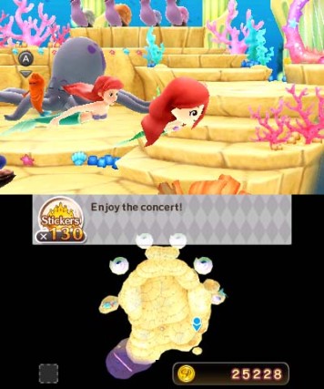 Schwimme mit Ariel durch Atlantica - Quelle: Nintendo
