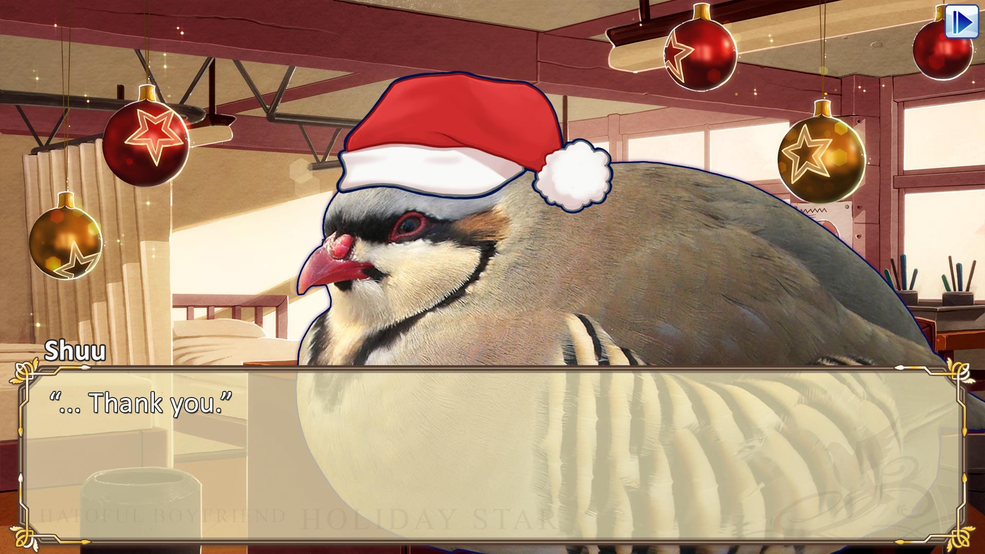 Zu Weihnachten gibt es nicht nur Vogel auf den Tisch sondern auch auf den Bildschirm.