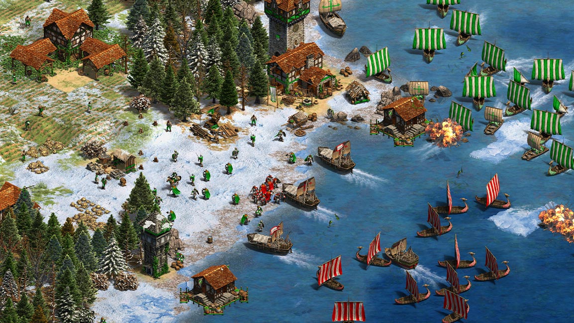 Age of Empires II, Landung an einer Küste