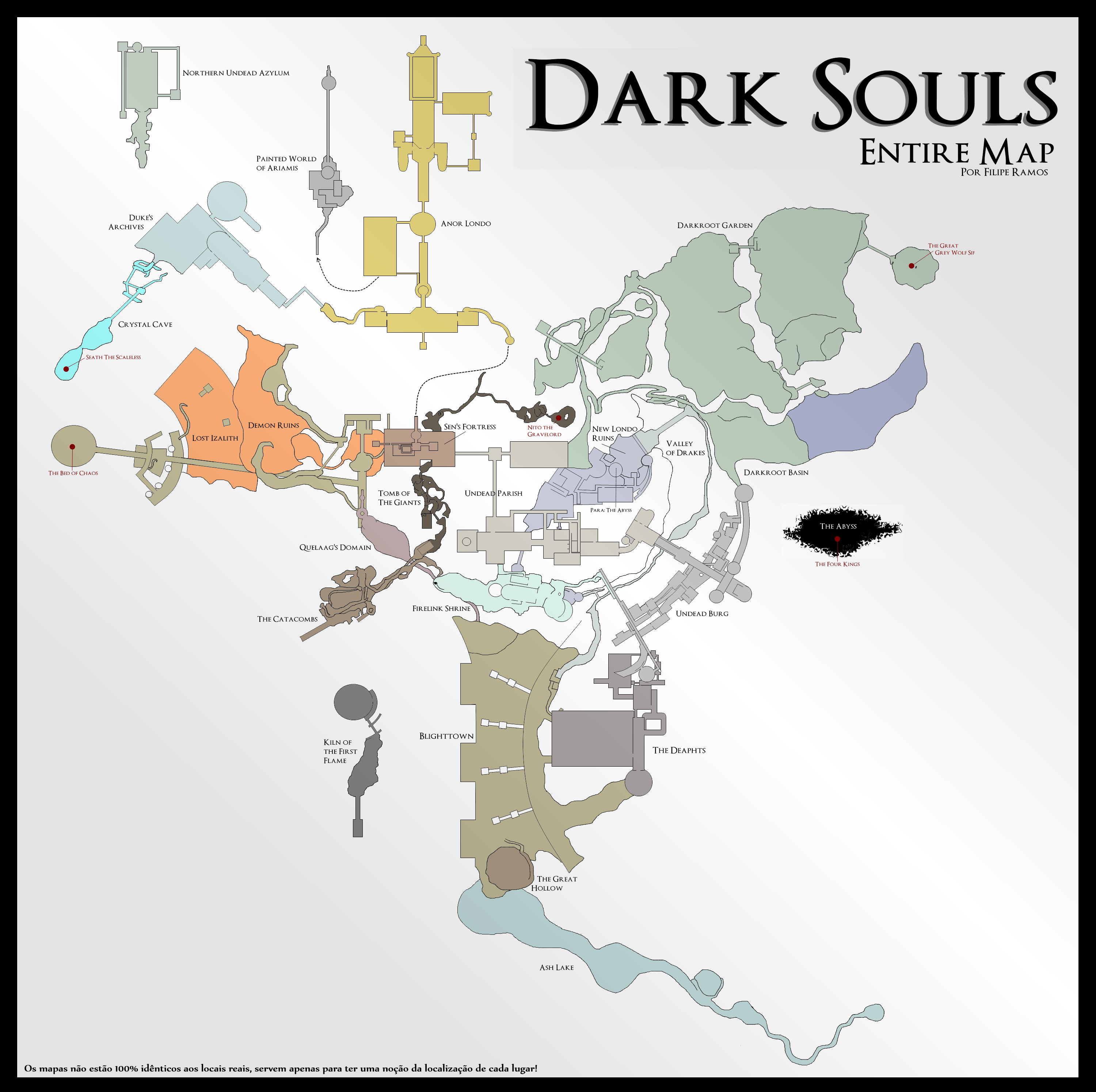 Die Karte von Dark Souls