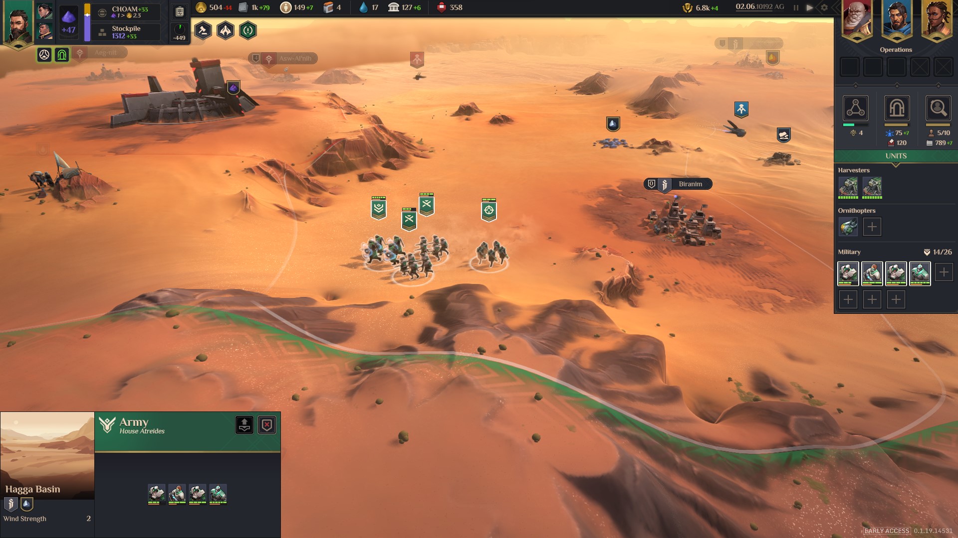 Dune: Spice Wars Truppen