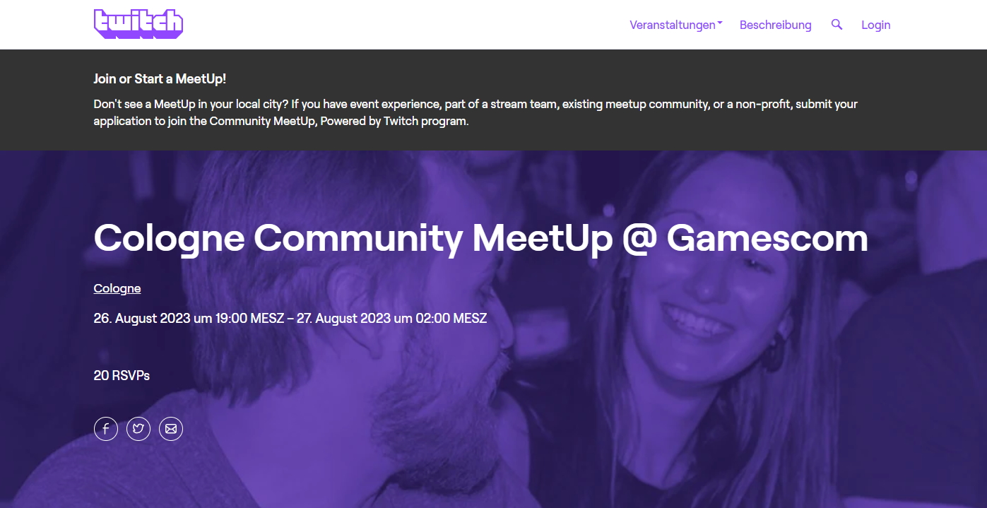 Twitch Community MeetUp gamescom 2023